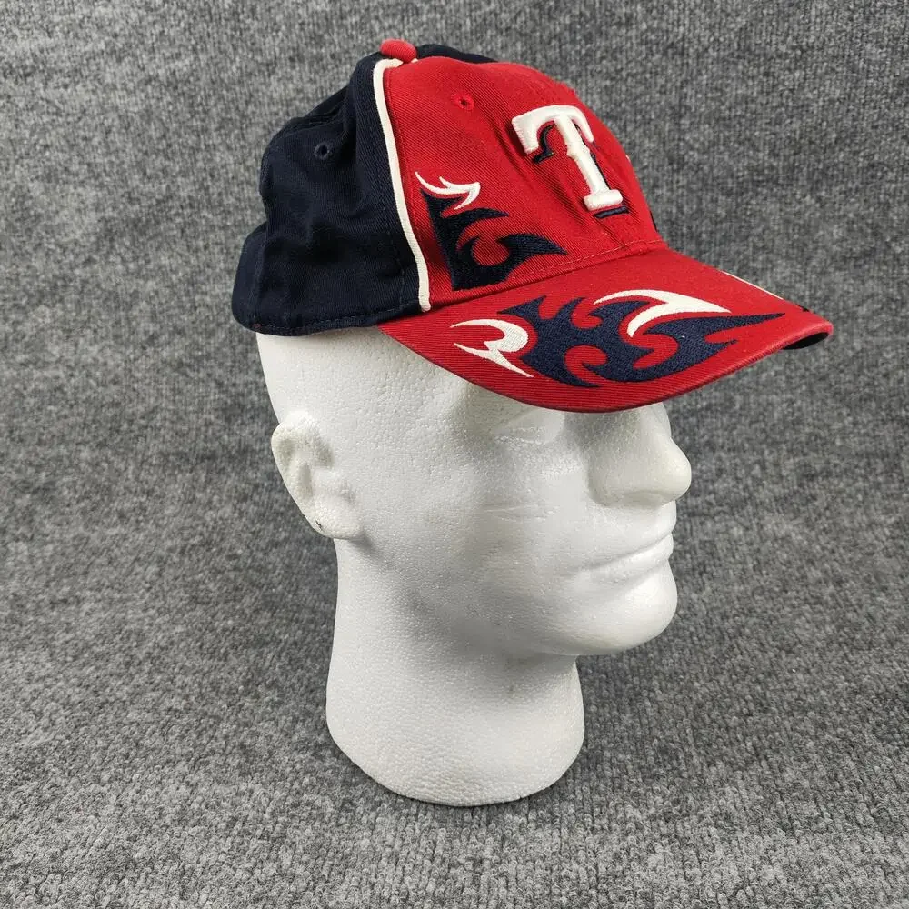 Texas Rangers Hat Cap Strap Back Youth Boys One Size Red MLB Baseball New Era